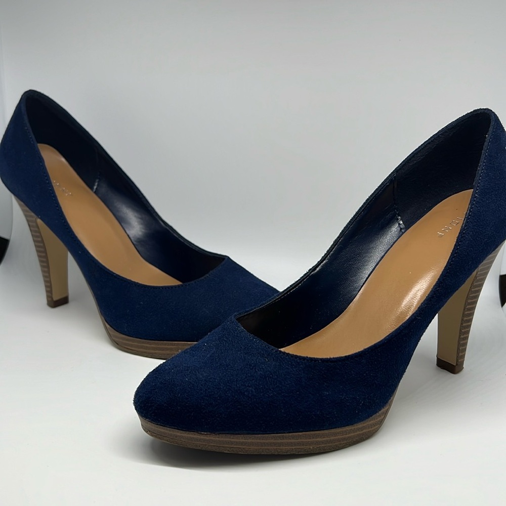 Royal Blue Suede heels
